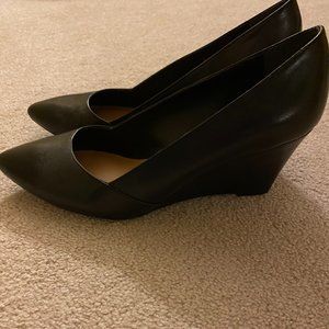 Franco Sarto Frankie Wedge Pump Leather Black 8.5